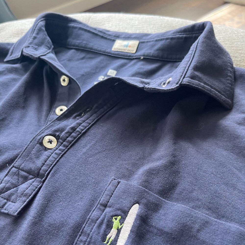 Johnnie-O Hangin' Out Polo - Mens M - Navy
